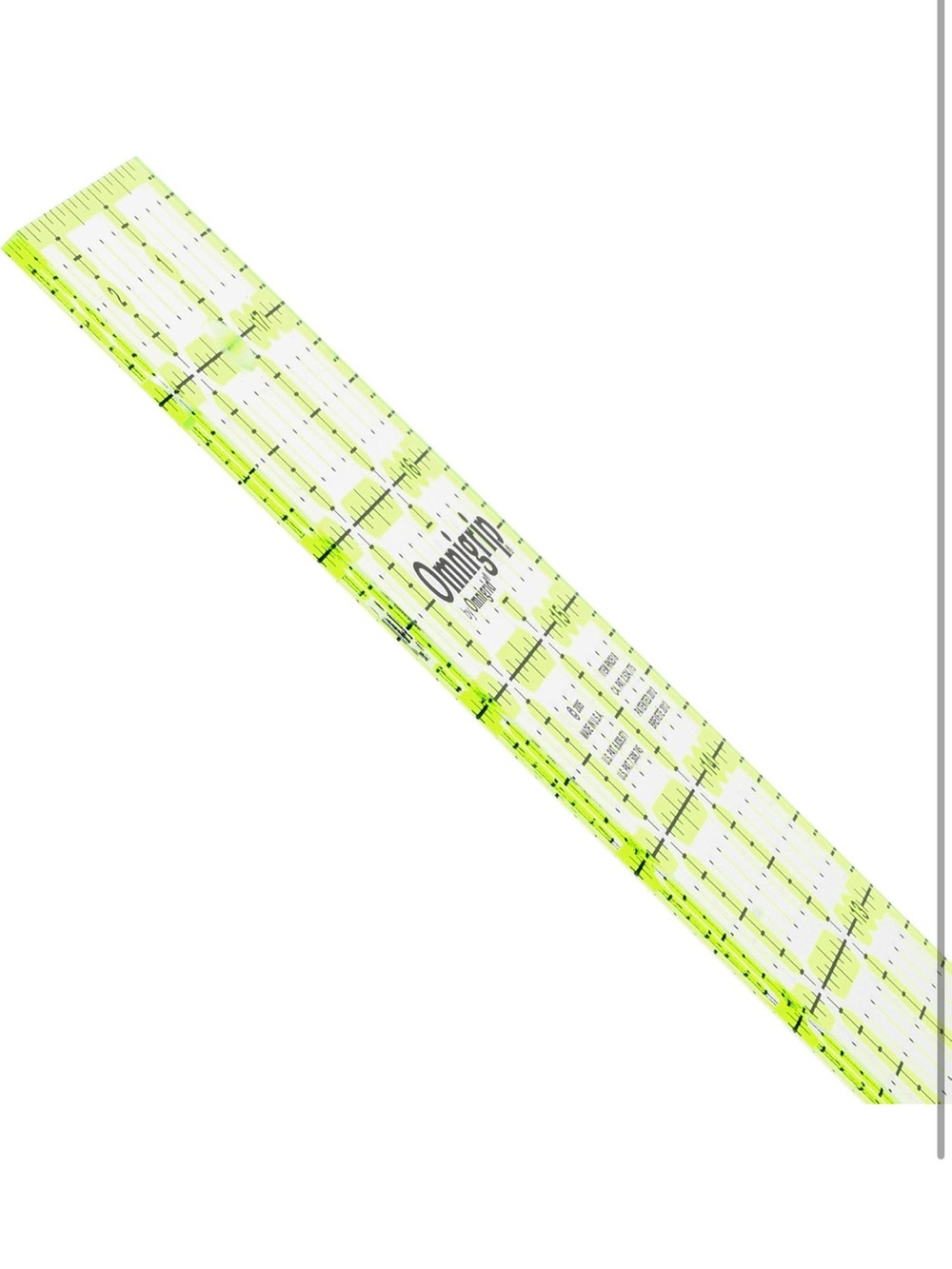 Omnigrip Neon Green Quilters Square Ruler 8.5 Inch by 8.5 Inch NWT - Picture 2 of 3